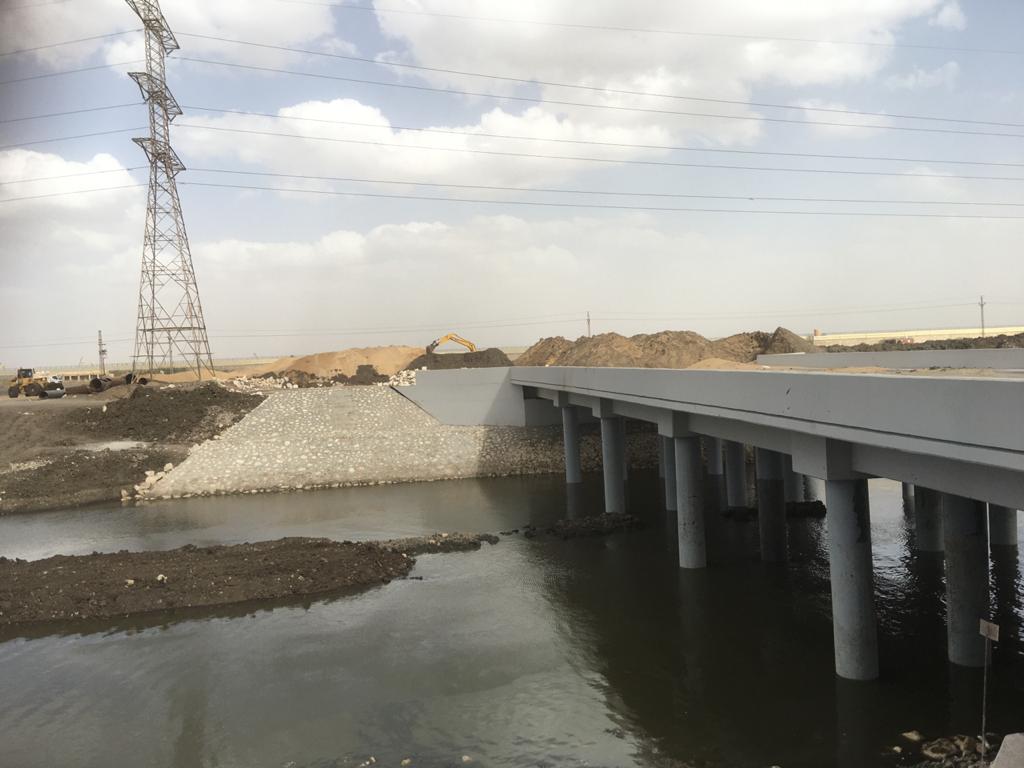 Construction of (+1.070) Mark Bridge – Port Said East
